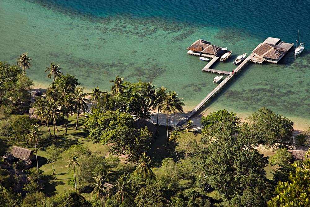 Cubadak Paradiso Village Beach Resort in West Sumatra, Indonesia. 