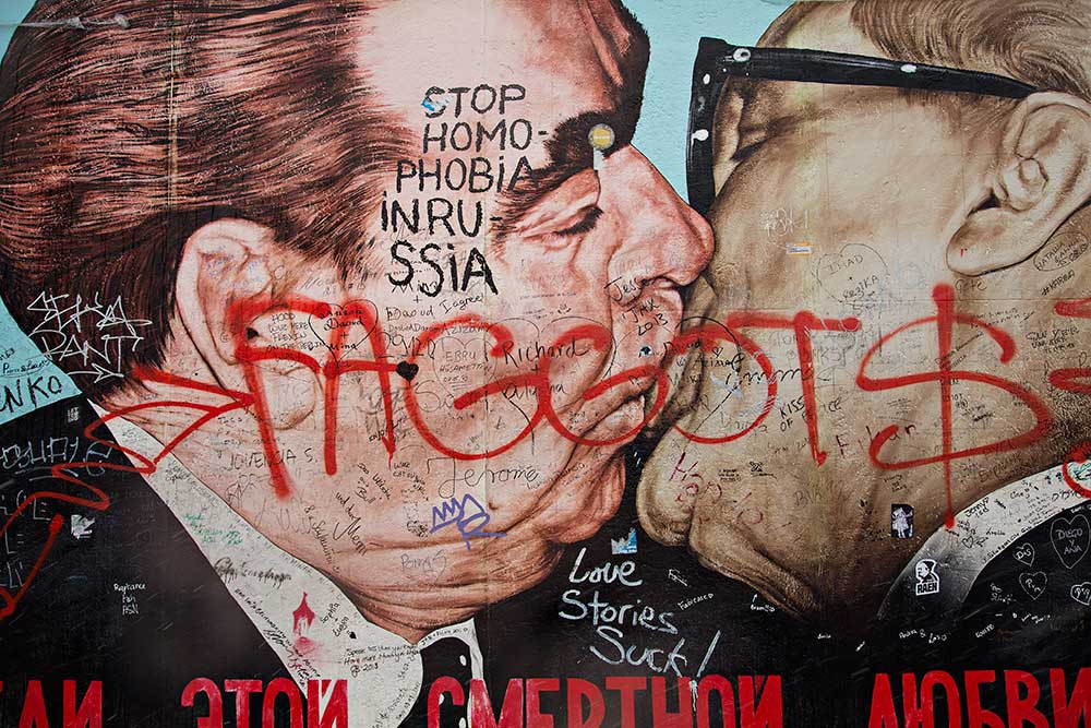 Street art along the Berlin Wall - East Side Gallery | "My God, Help Me to Survive This Deadly Love" Street art along the Berlin Wall - East Side Gallery.