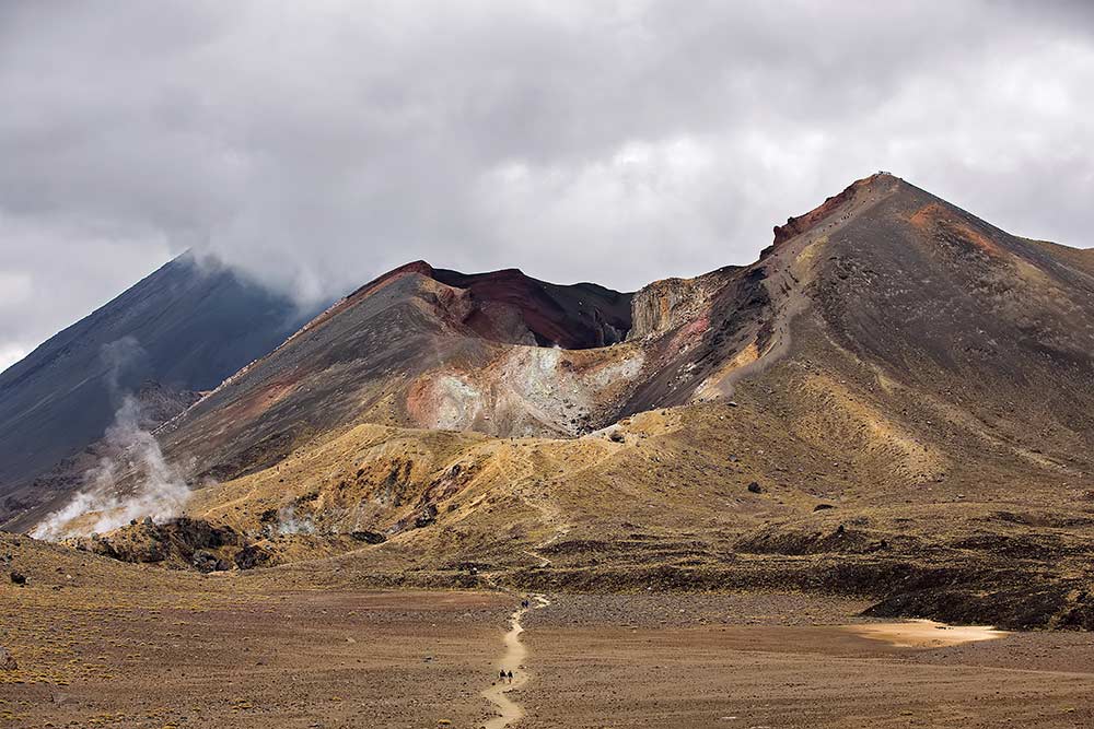 The Red Crater on the Tongariro Alpine Crossing, New Zealand.