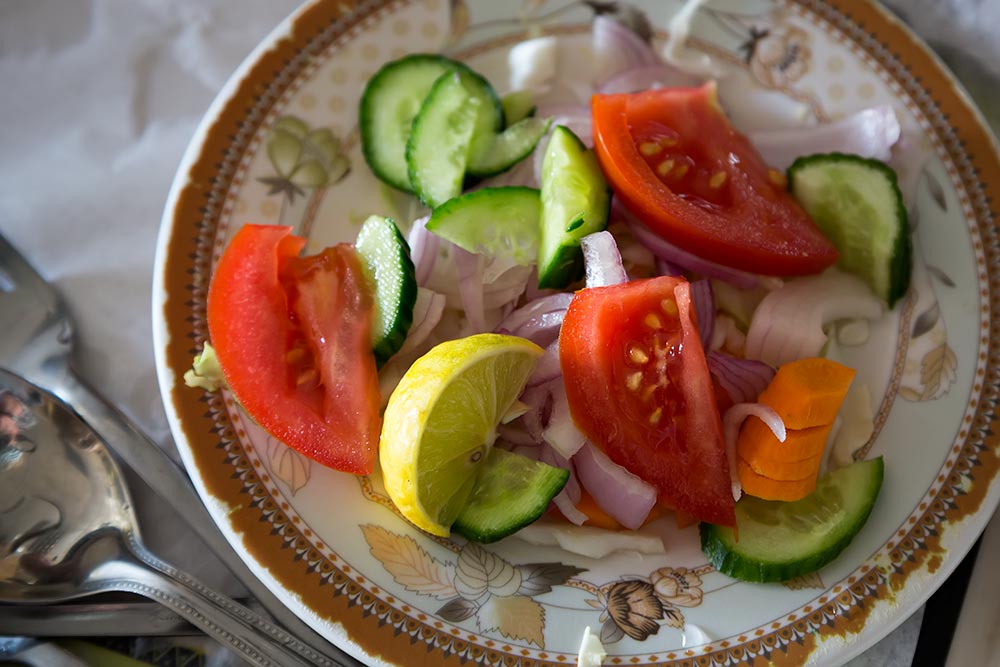 A simple home-made salad can save the day...
