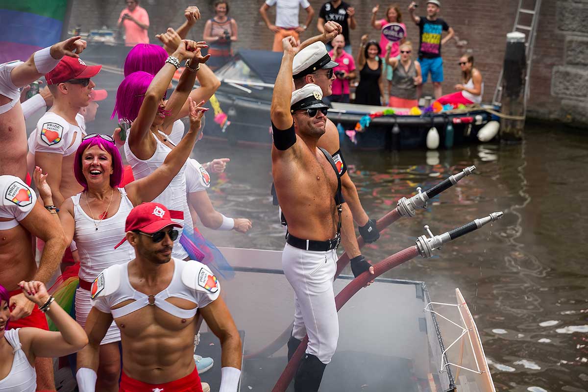 Pride Parades are held all across the globe, but Amsterdam is the only city that has the parade on boats.