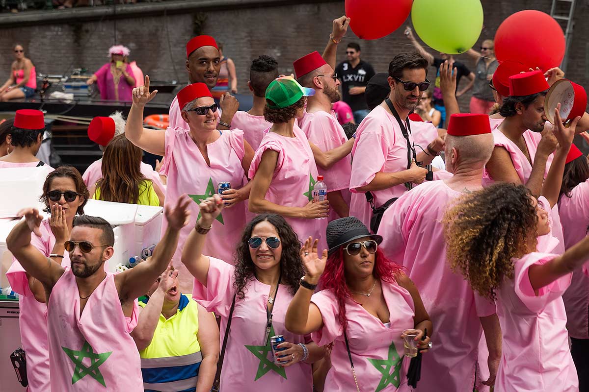 Moroccan and Jewish boats debut at this years Amsterdam Pride Parade.