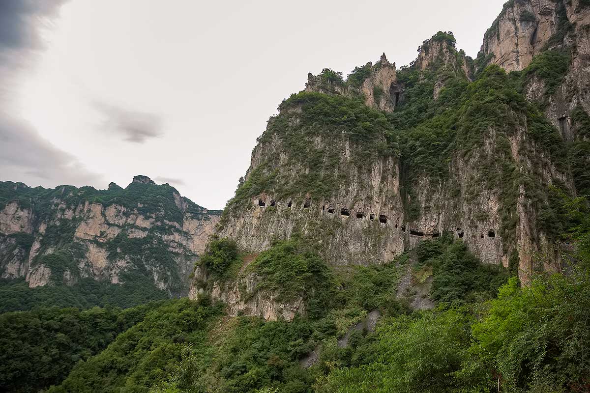 Guoliang Tunnel Road | Guoliang is nestled in a valley surrounded by great mountains, so the village was cut off from outside civilization until the tunnel was built.