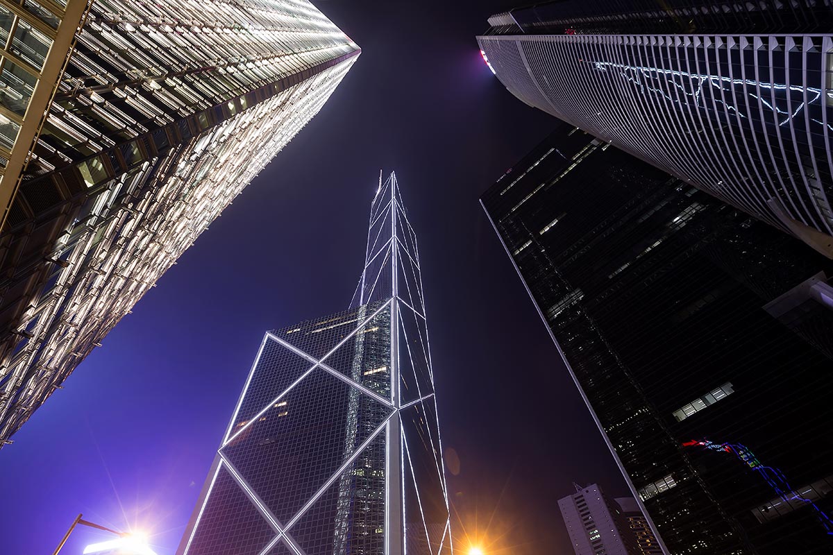 The skyline of Hong Kong is one of the most spectacular in the world.