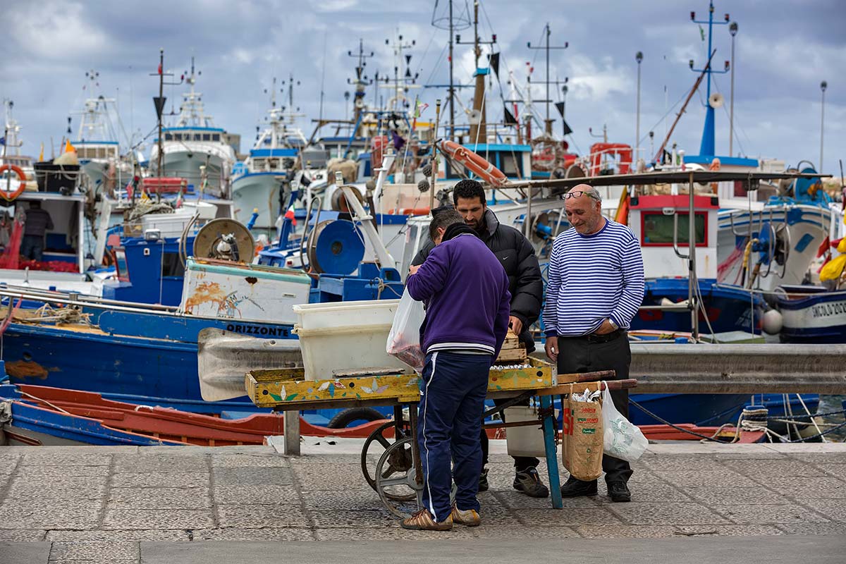 Much of Trapani's economy still depends on the sea. Fishing and canning are the main local industries.