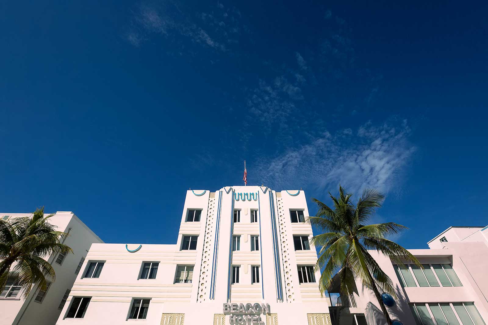 The Beacon Hotel is a luxury boutique hotel on Ocean Drive, right next to South Beach.