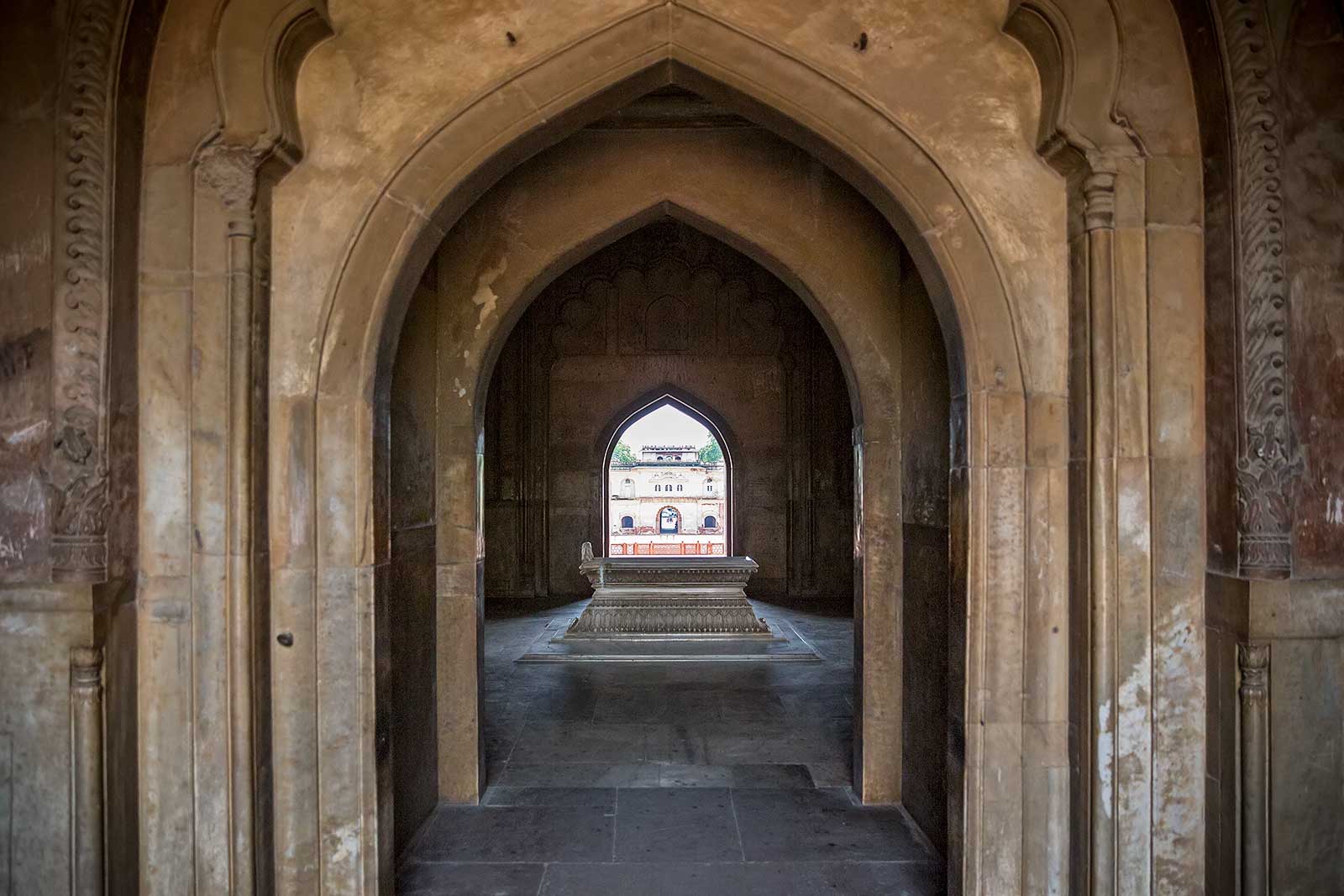 Safdarjung Tomb is the last monumental tomb garden of the Mughals.