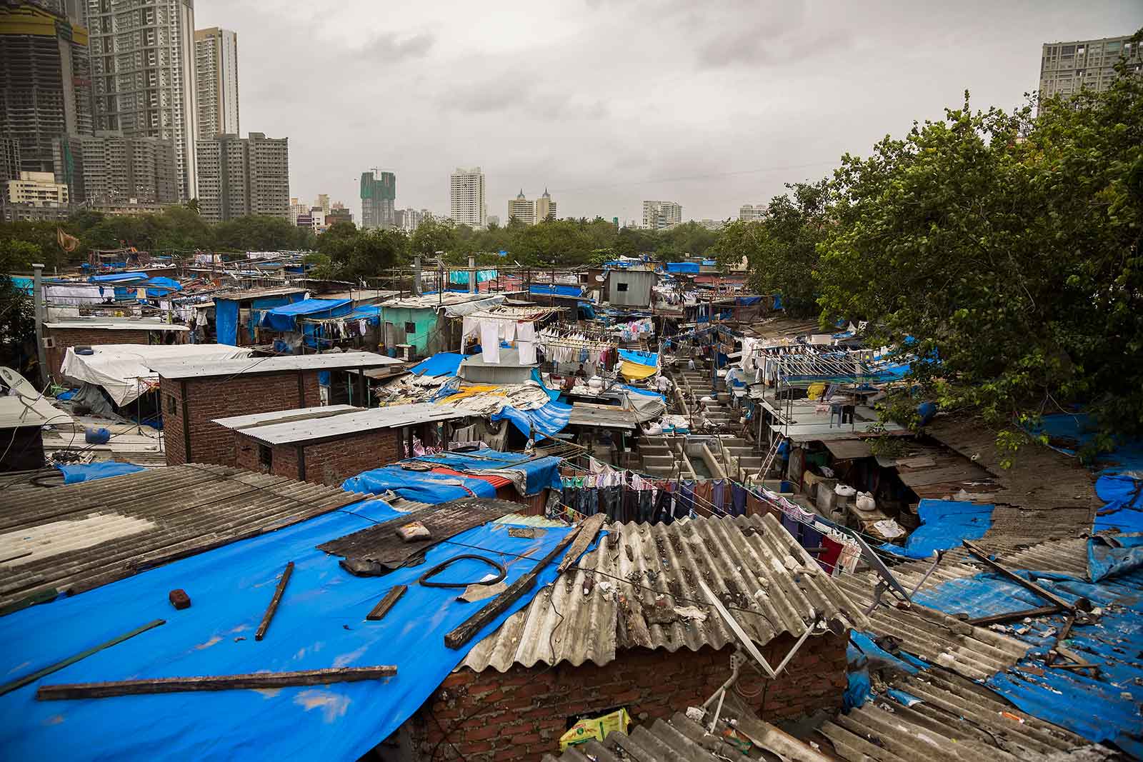 Approximately 700 dhobis live and work in the laundry colony Mahalakshmi, washing an average of 1 million pieces of clothing every day.