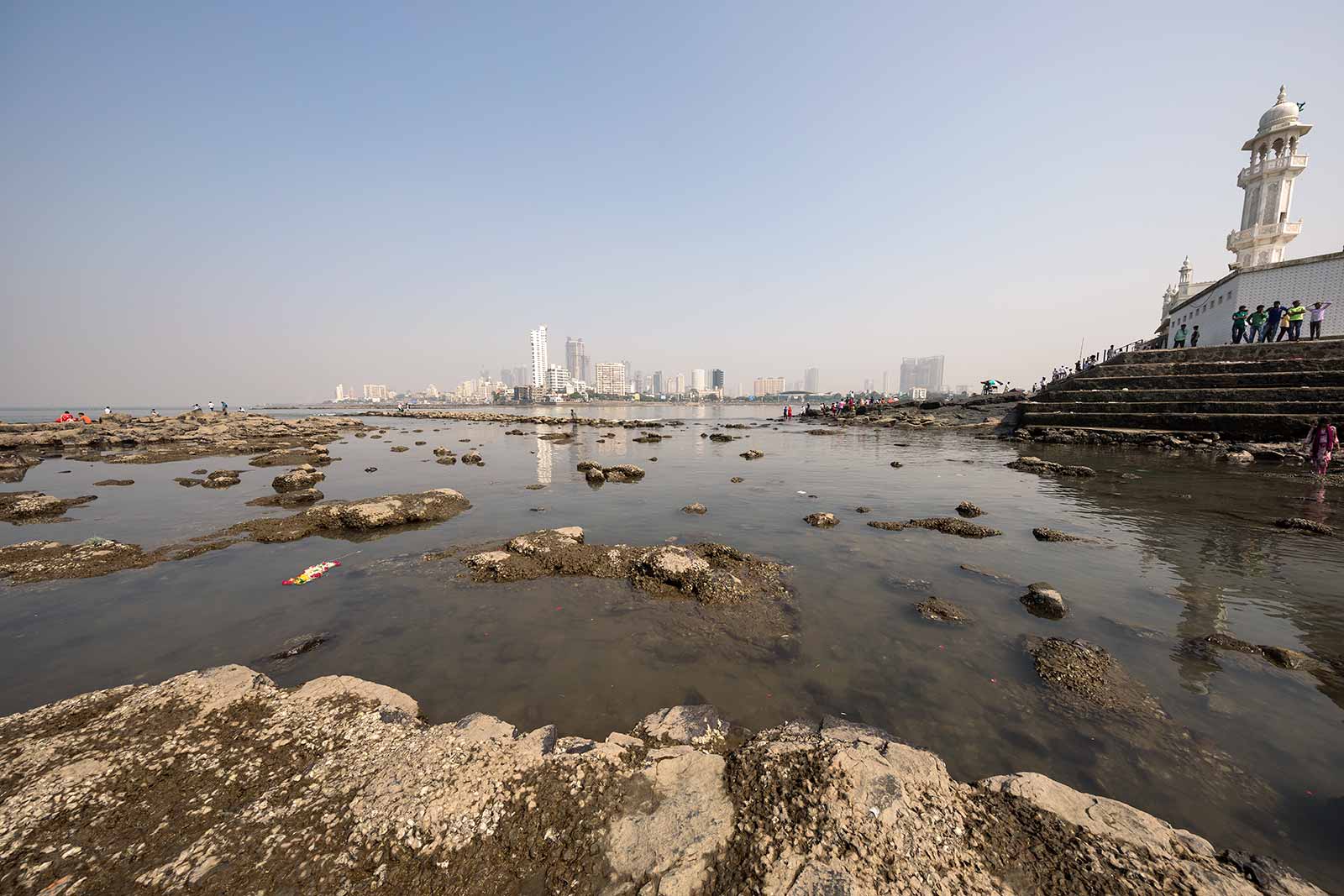 The view from the Haji Ali Dargah is spectacular and offers a fairly quite spot in busy Mumbai.