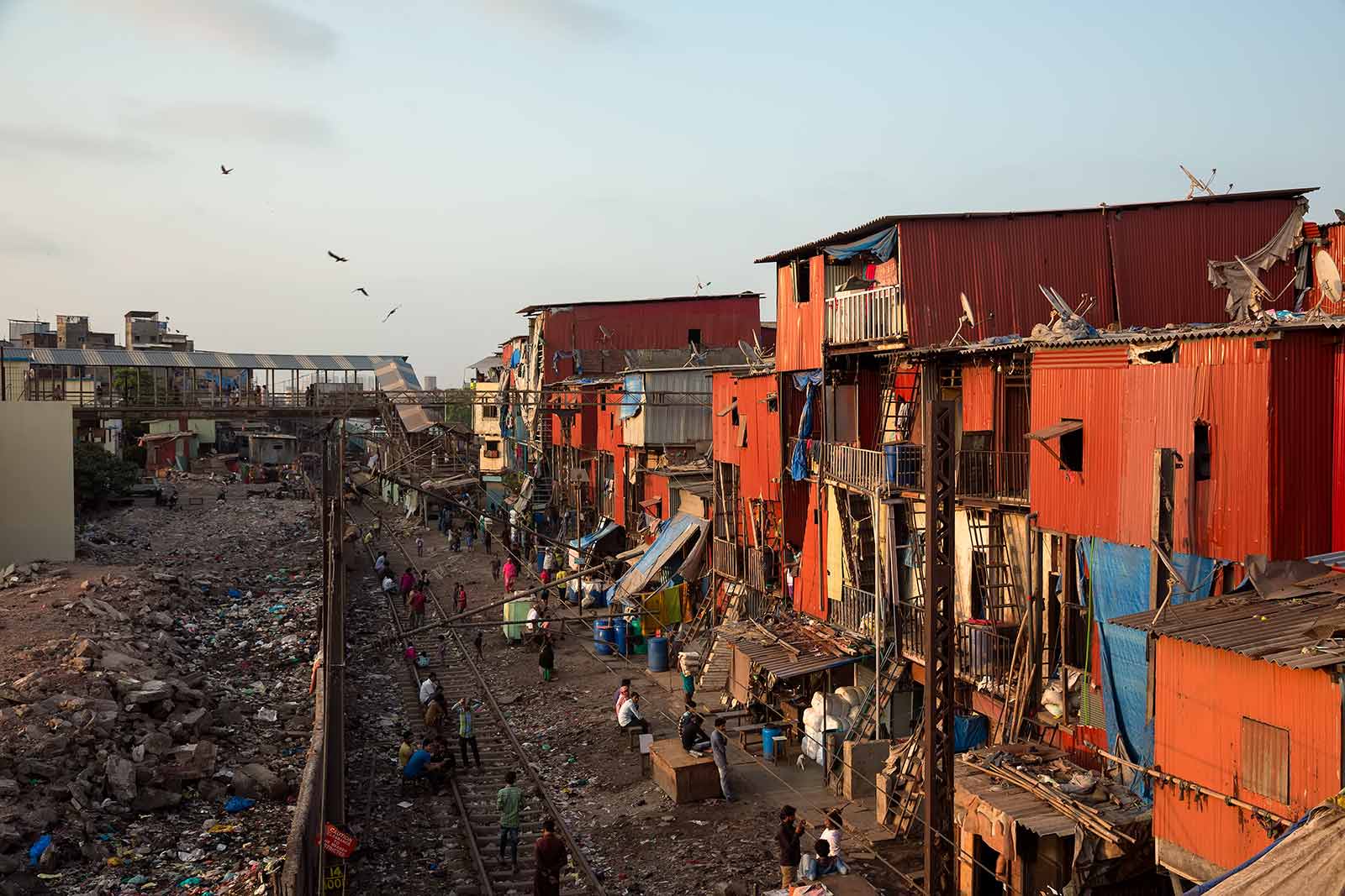 There are many slum areas in Mumbai, with Dharavi as Asia's largest. It is home to approximately 1 million people.