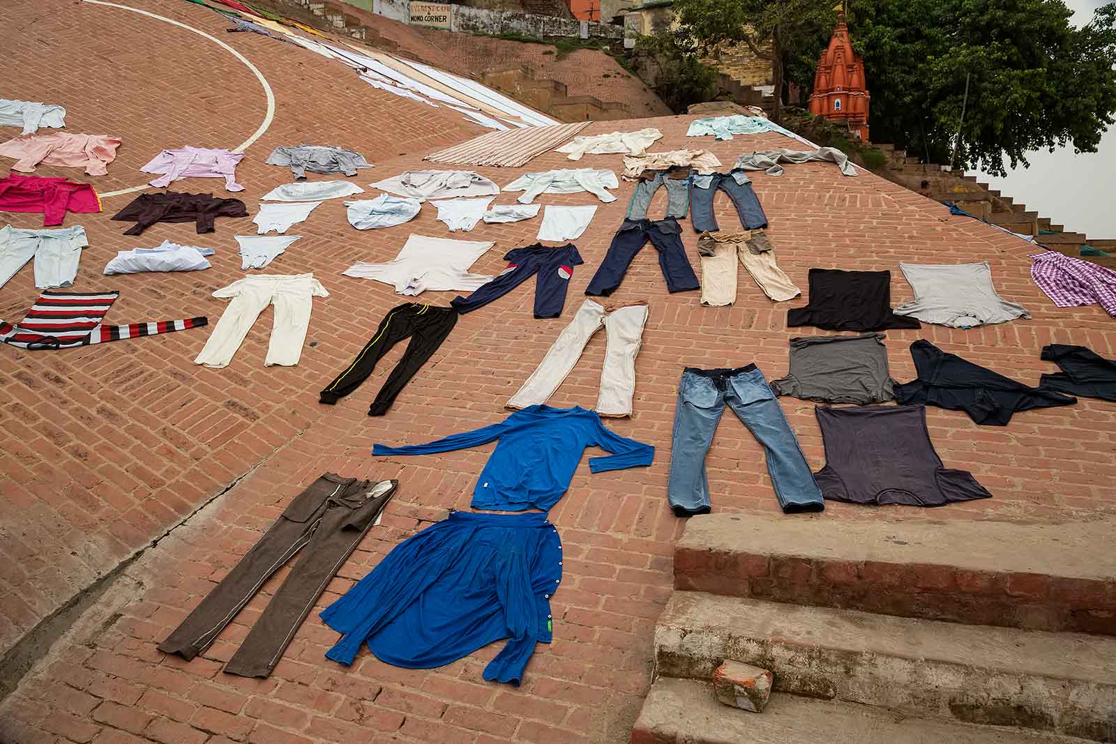 As they wash their clothes, human ashes are dumped into the water just meters away. Today the Ganges river is among the world's most polluted.