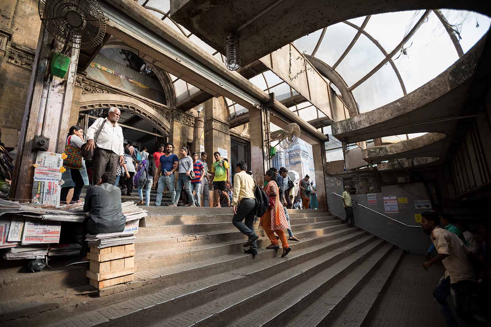 The Mumbai suburban railway operates 2.342 train services. The local trains are the primary mode of transport for hundreds and thousands of people who travel for as many as five hours every day to and from work.