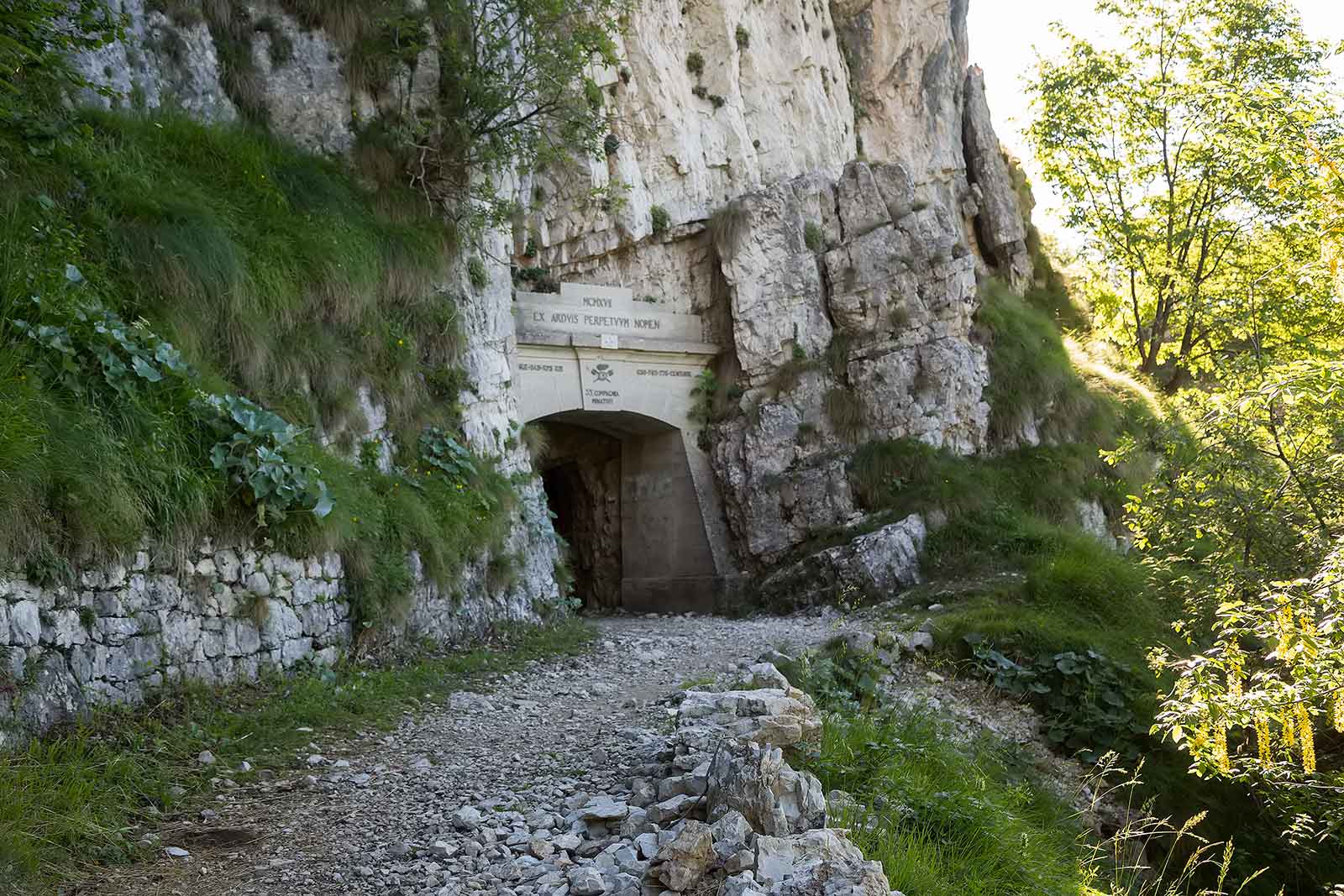 The entrance of tunnel 1.