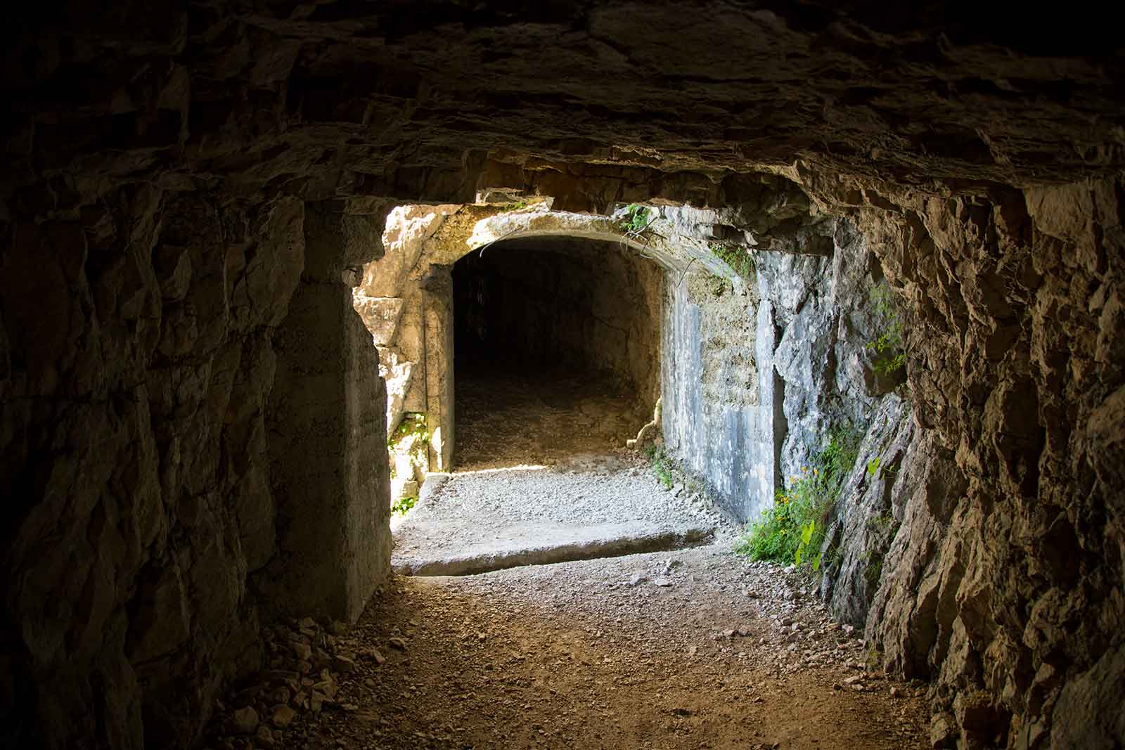 Strada delle 52 Gallerie was originally built as a supply line for Italian troops who were defending against Austrian and Hungarian forces. The path was made to accommodate the soldiers and their mules.