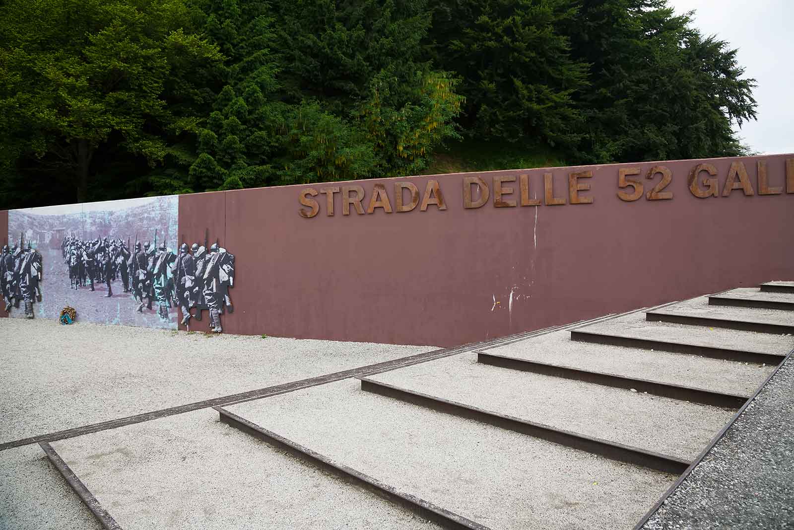 Hiking through the Strada delle 52 Gallerie is a walk through history.