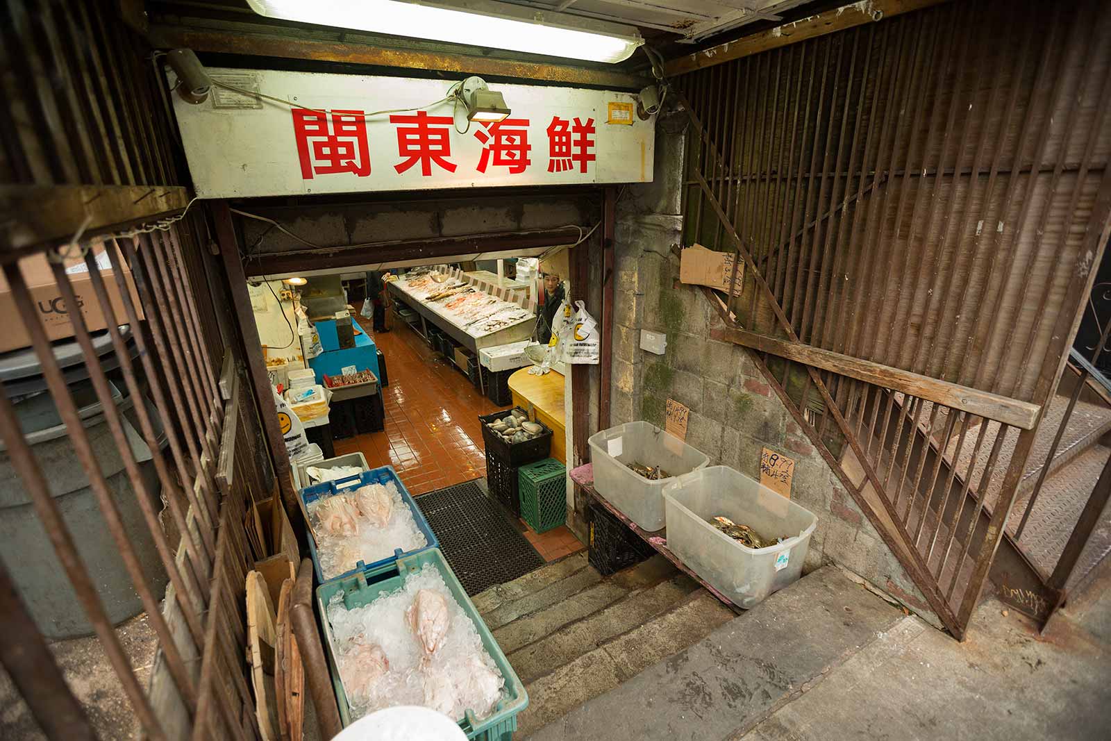 Just like home: fresh fish is sold right off the streets in Chinatown.