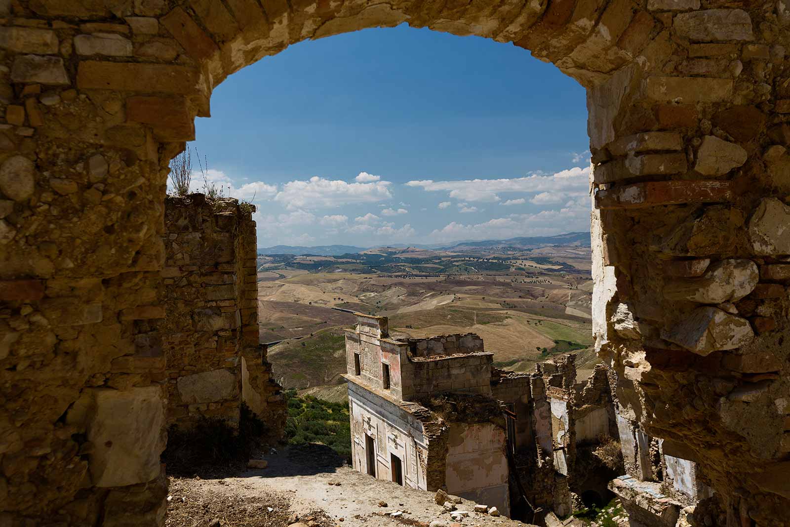 Craco was built upon a hillside with the safety of its population in mind. Today, the views over the surround region are absolutely stunning!