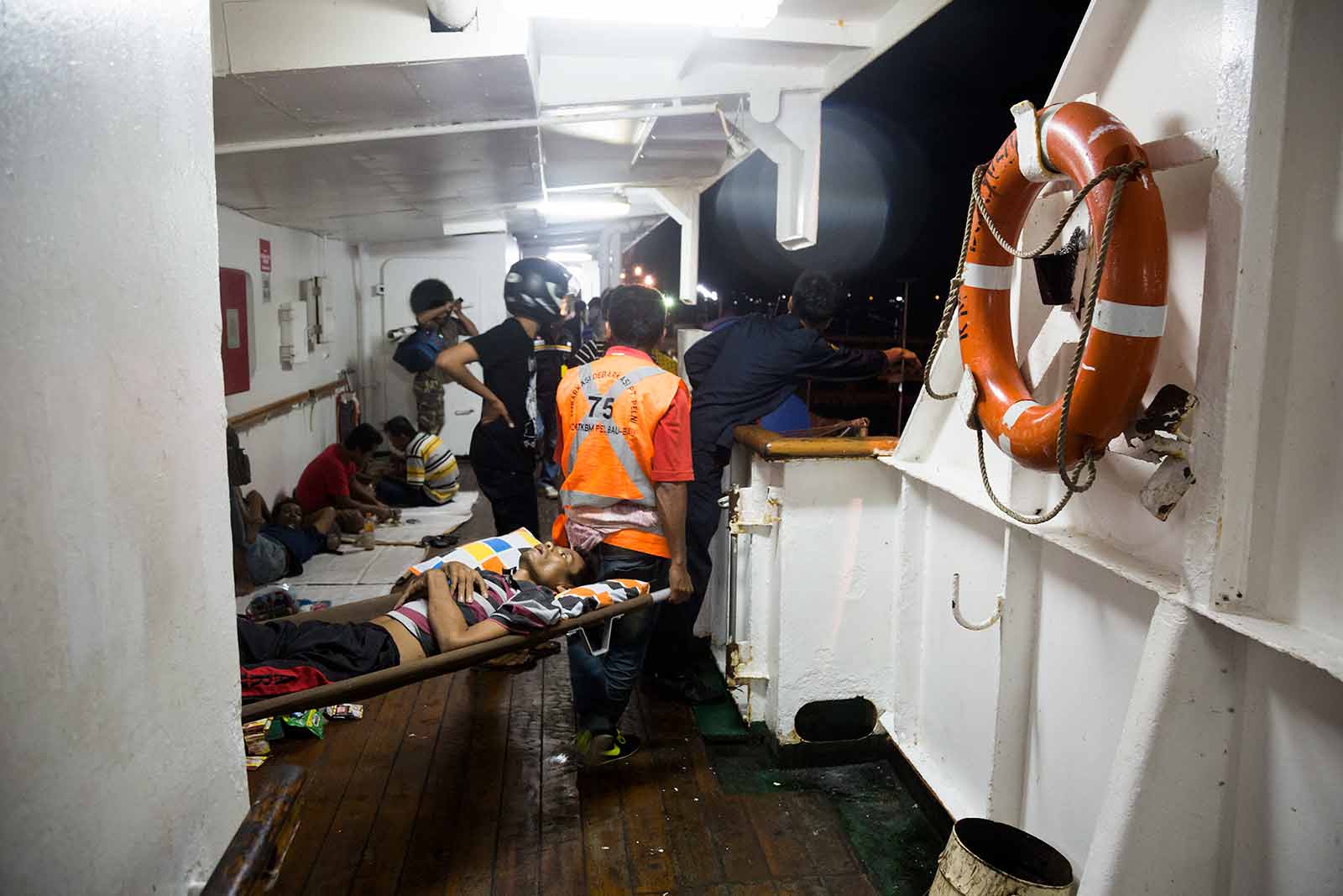 Maluku Islands: Just your average scene abord a Pelni ship in Indonesia.